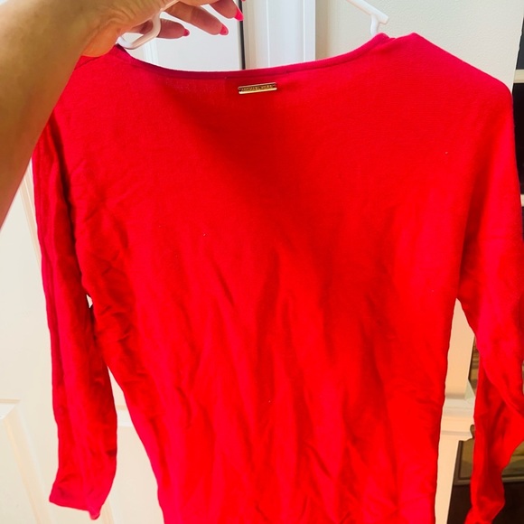 Michael Kors Cherry Red Sweater size small - Picture 2 of 4